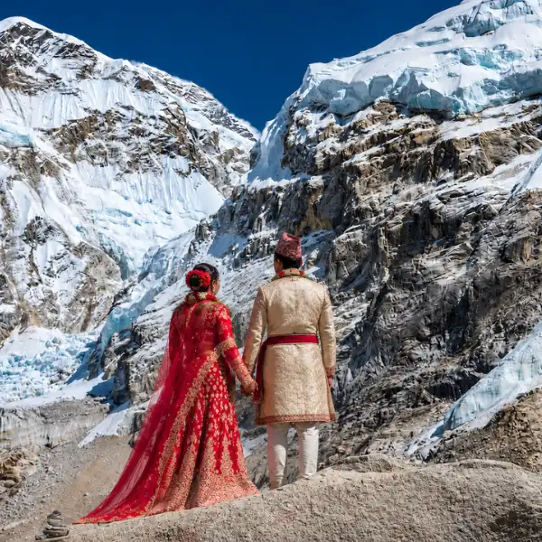 Heli Wedding Photography in Nepal