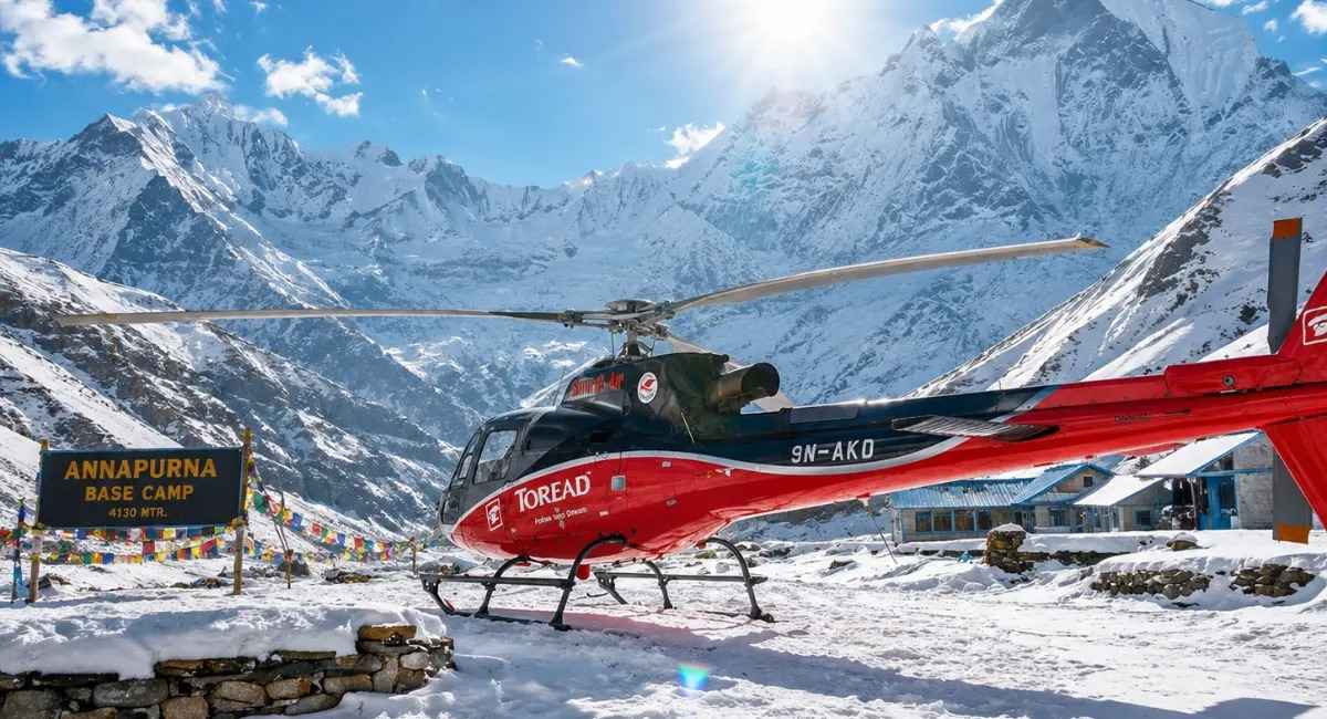 Annupurna Region helicopter tour destination in Nepal