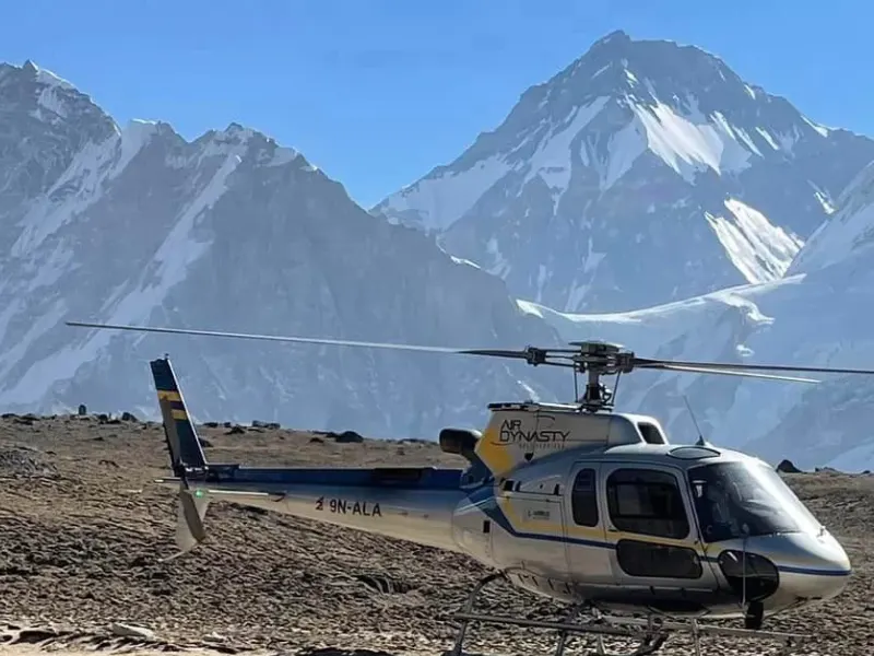 Tengboche to Lukla Helicopter Flight helicopter tour in Nepal