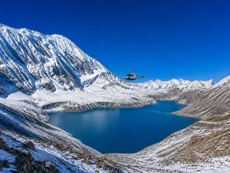 Tilicho Lake Helicopter Tour | Helicopter tour package in Annupurna Region